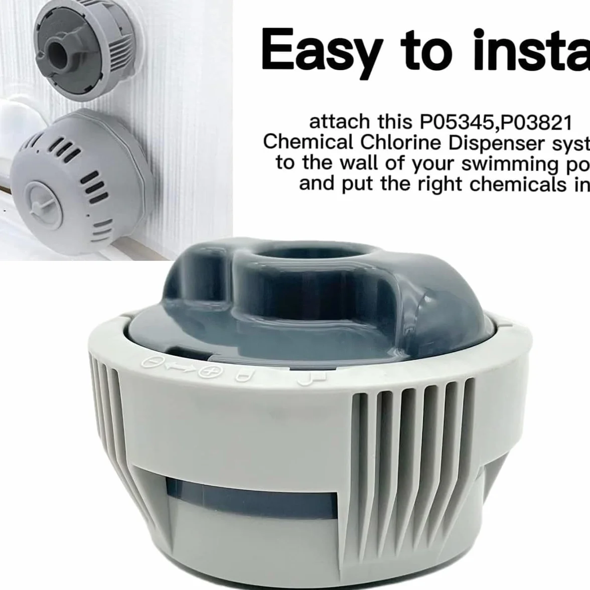 Sistema dispensador de Cloro químico para LayZSpa,Bestway P05345 P03821 ChemConnect Dispensador químico Chem Connect para Piscinas de hidromasaje