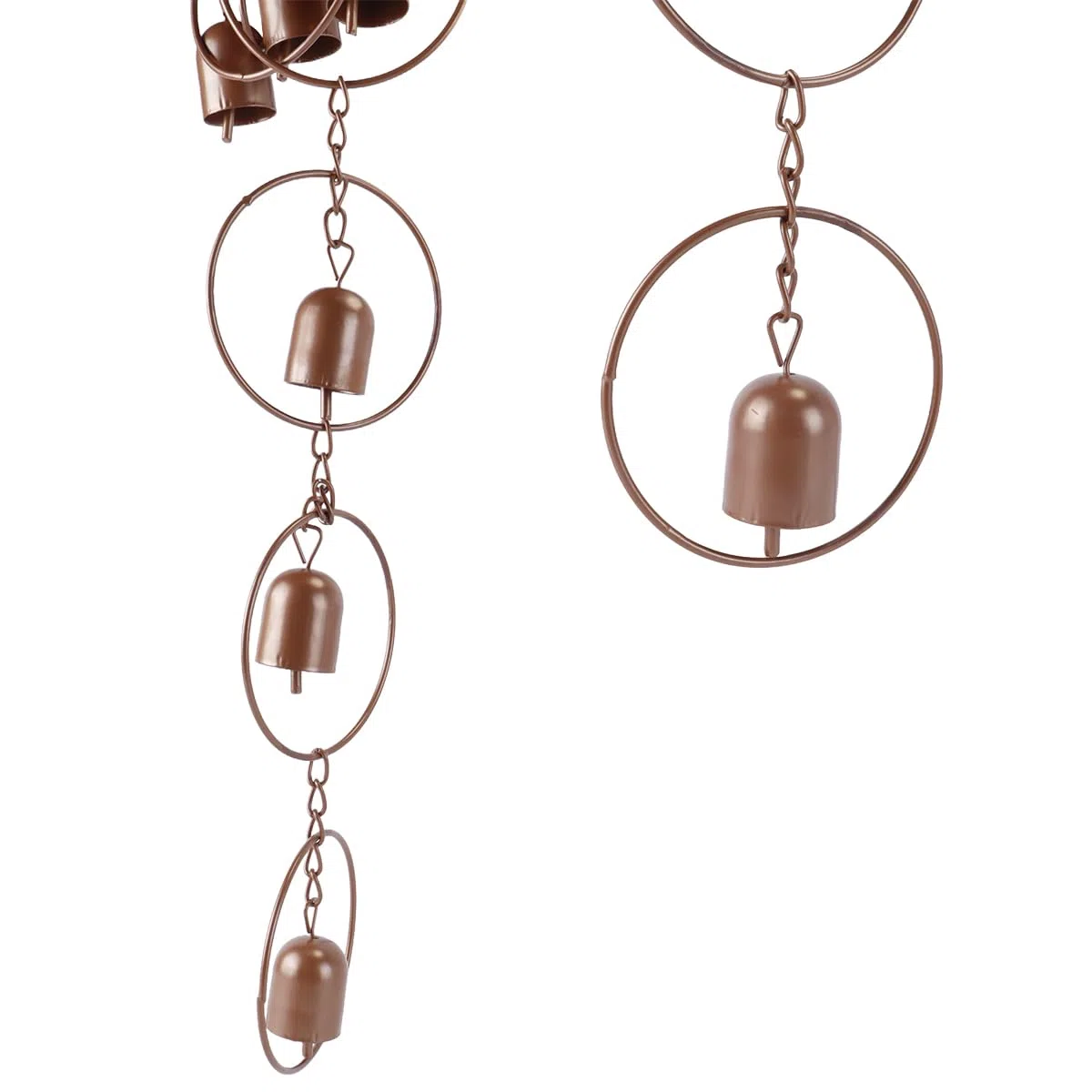 Ausi Campana De Lluvia Colgante De Metal, Cadena De Lluvia, Campanas De Viento Para Jardín, Decorativas Para Canalones, Drenaje, Decoración Del Hogar Y Exterior.