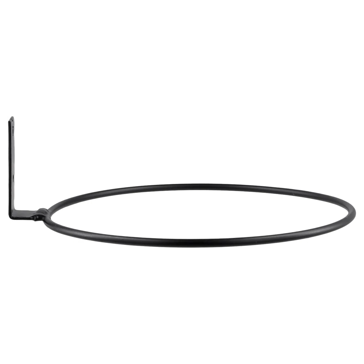 6 piezas soportes de pared negros para macetas con anillo, 20 cm de diámetro, soporte de pared para macetas de metal, interior y exterior