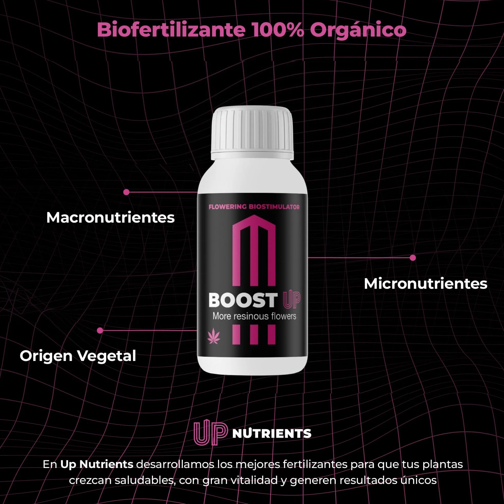 GROWMANIA Bio Down de BioBizz 1L + Muestra Boost Up de Up Nutrients + Vaso Medidor | Regulador de PH Orgánico | Perfecto para Huertos y Jardines Medianos