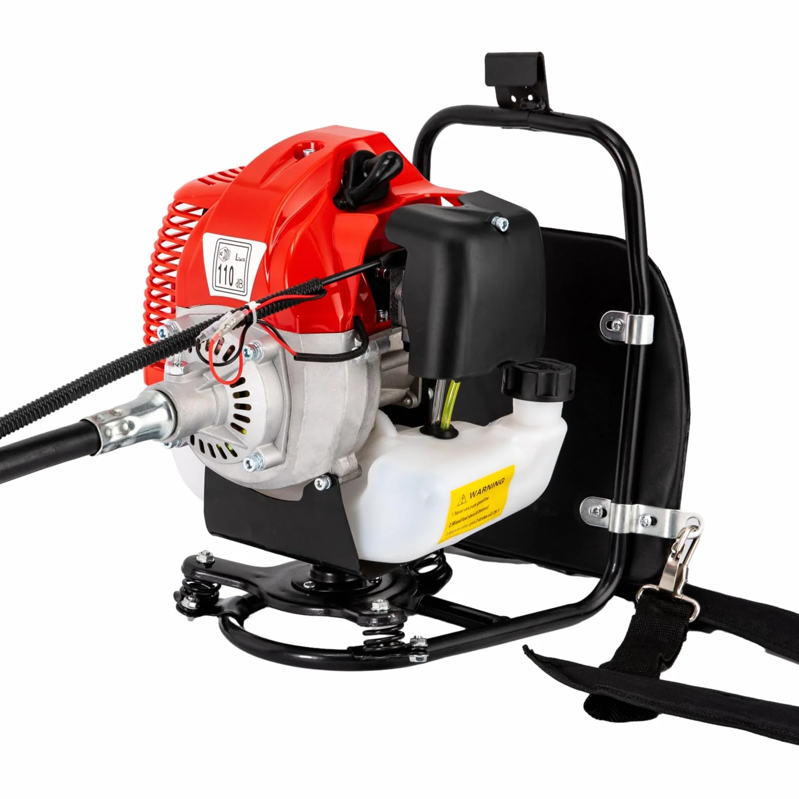 Cortasetos de gasolina, 52 cc, dispositivo multifunción de 2 tiempos, cortasetos telescópico con podadora, desbrozadora, motor de 1,7 kW, barra de extensión de 2,7 m, herramienta de jardín de gasolina
