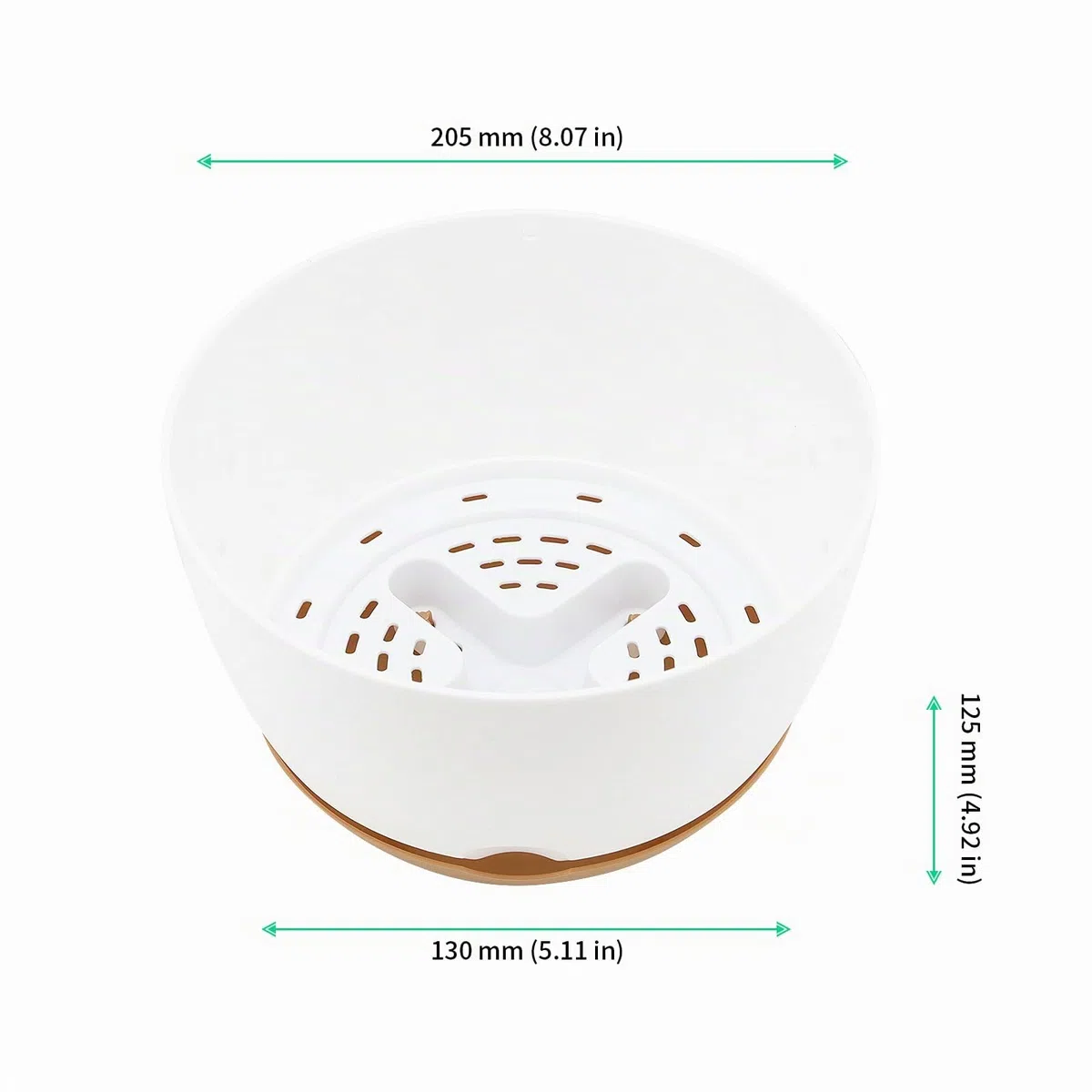 FUNSUEI 3 cestas Colgantes para Exteriores, 20,5 cm, macetas Colgantes de plástico, macetero Colgante para Plantas, para Exteriores, Interiores, Balcones, jardín, casa