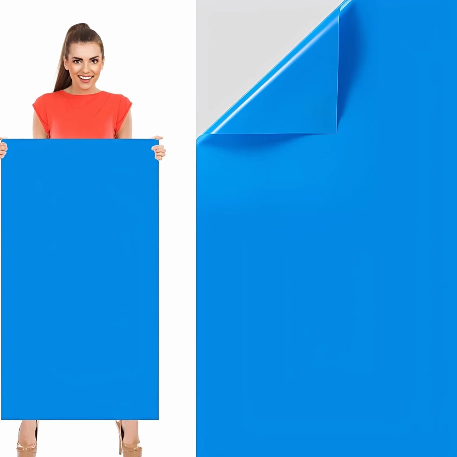 Parches Piscina Autoadhesivos Reparación Grande 4FT x 2.8FT PVC Pool Liner Repair Patch Impermeables Parche de Reparacion para Bajo el Agua Botes Inflables Camas de Agua Carpas