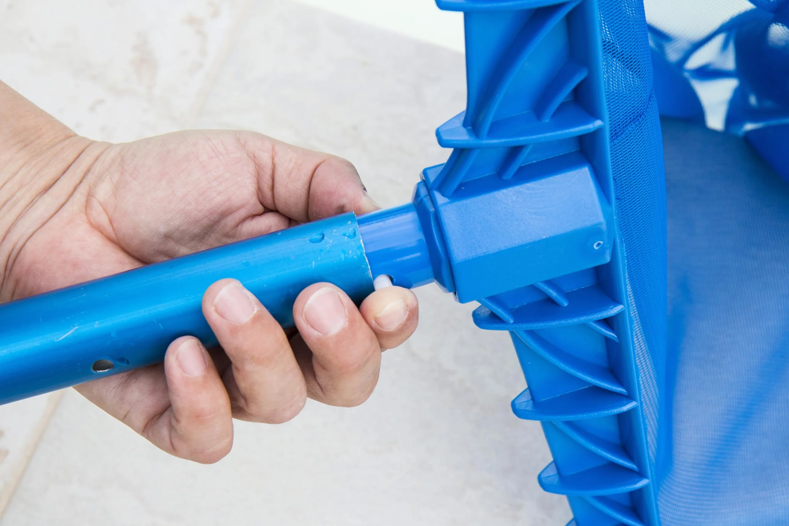 Steinbach 61115 - Recogehojas para piscina (estructura de plástico reforzado, compatible con mango telescópico)