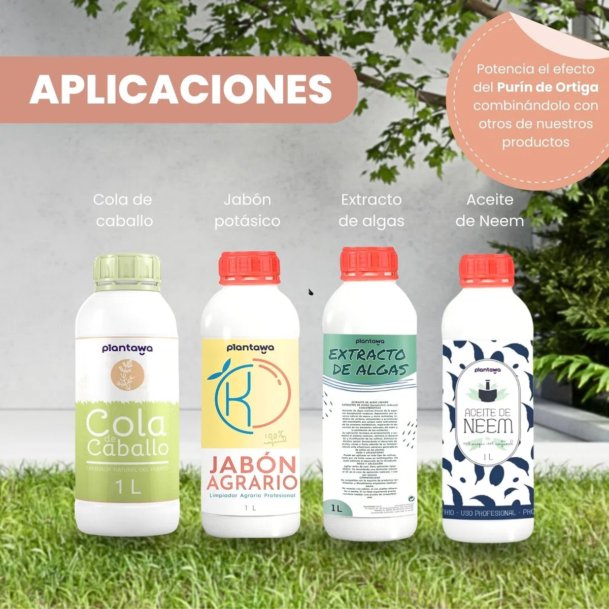 PLANTAWA Purín de Ortiga 5L | Solución Natural para el Refuerzo y Cuidado de Superficies | Acción Eficaz y Seguro | Prensado en Frío | Producto de origen natural | Poder Reverdeciente