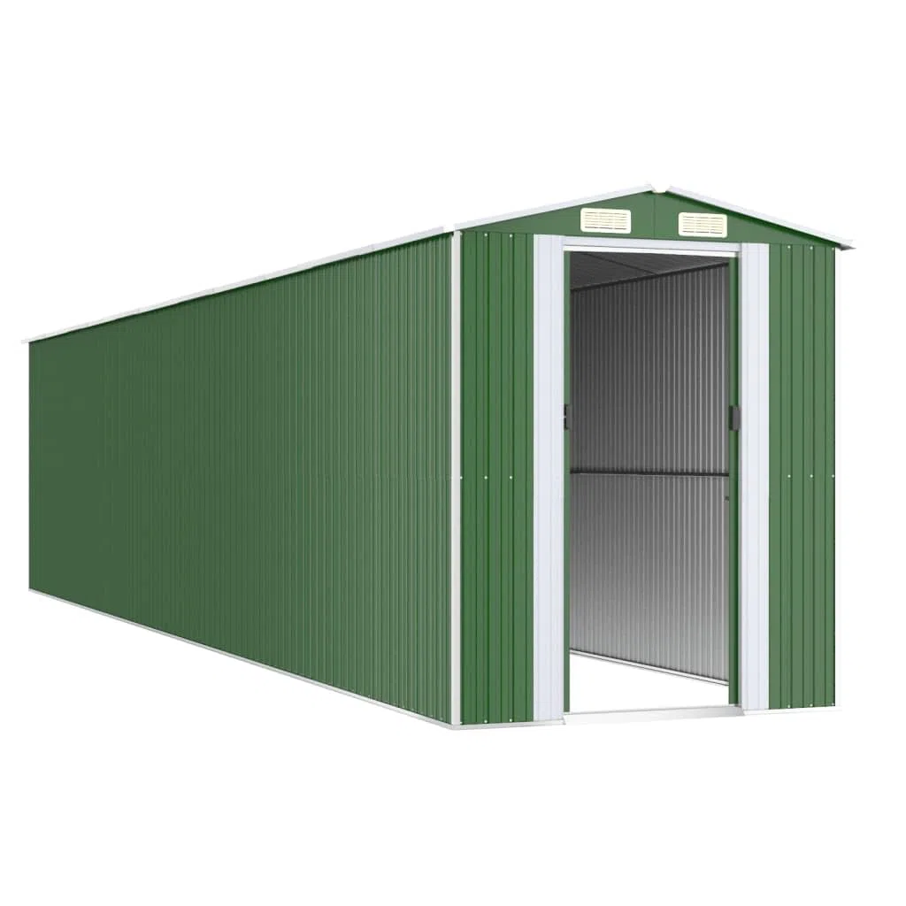 Caseta para electrodomésticos, 192 x 938 x 223 cm, acero galvanizado, color verde