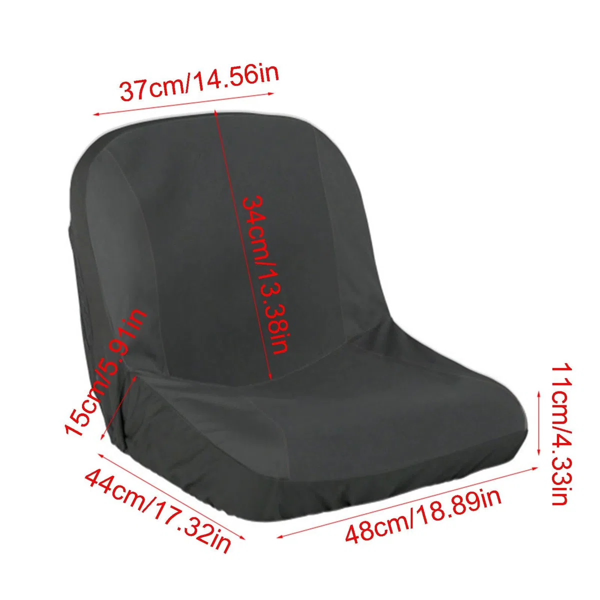 Funda para asiento de tractor - Funda impermeable para asiento de tractor, protector de asiento para cortacésped | Funda para asiento de tractor para cortacésped con bolsillos de almacenamiento, funda