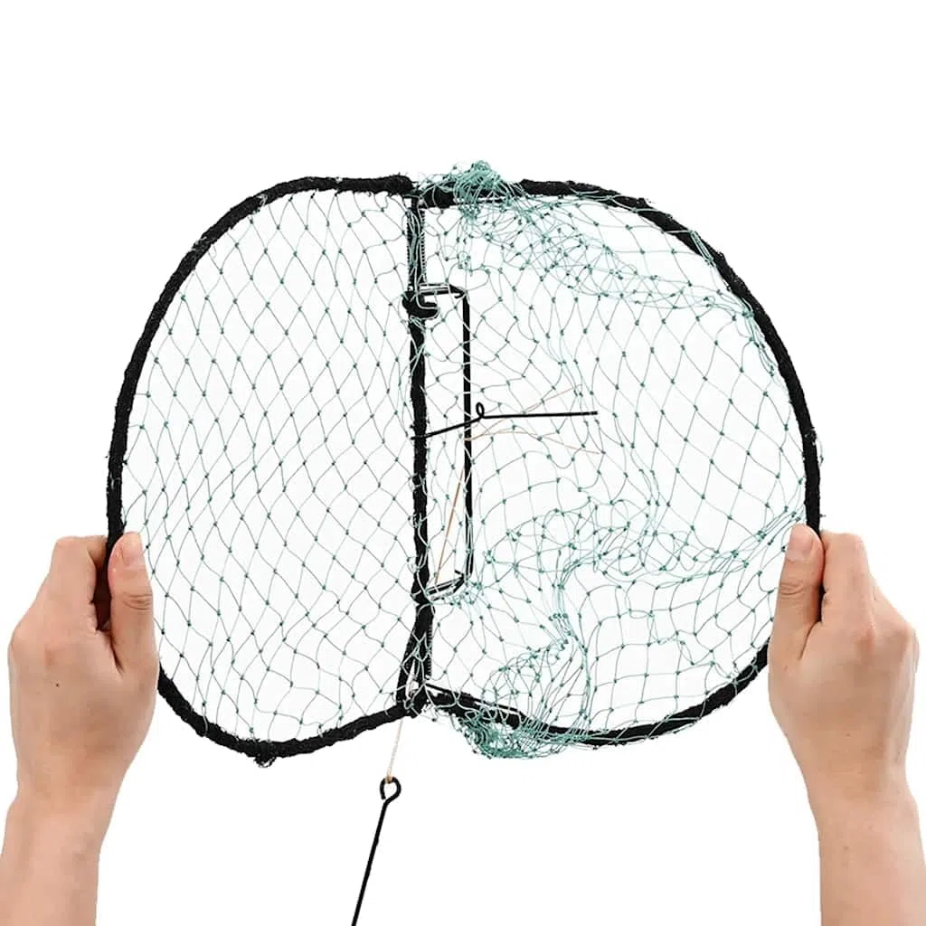 vidaXL Trampa para Pájaros, Red de Captura para Aves, Jaula Portátil Plegable, Trampa Humanitaria para Jardín Granja Patio, Acero Verde