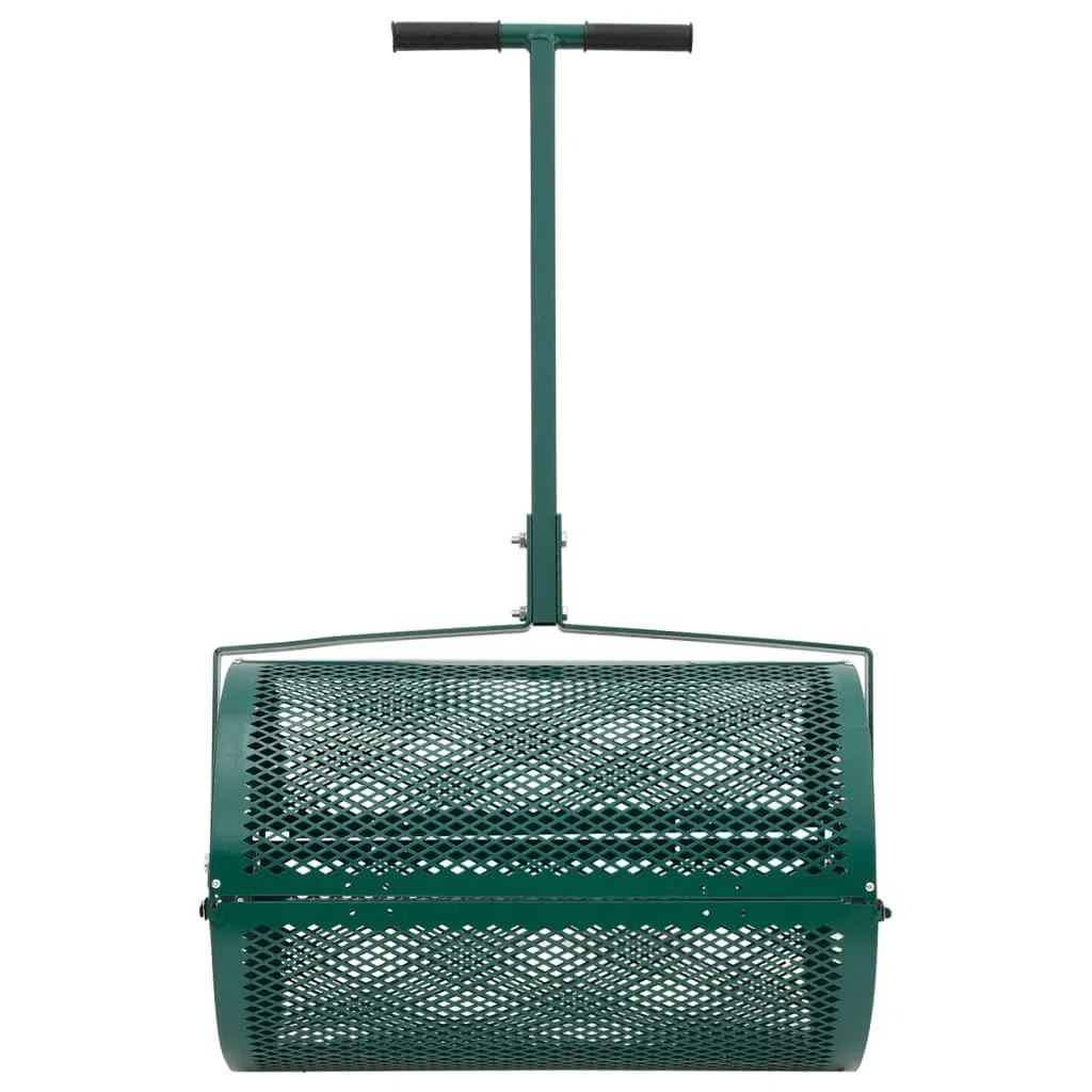 Esparcidor de compost 75L verde acero