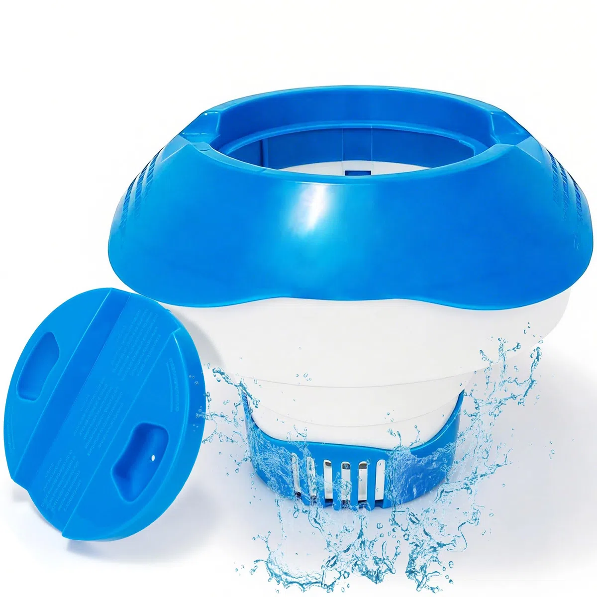 KGC Dispensador de Cloro Piscina Flotante, 17,8cm Difusor Flotante Dosificador de tabletas para 200g de Cloro y bromo, Tabletas de Cloro Dispensador de Cloro para Piscinas, spas y Fuentes